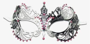 Silver Series Laser Cut Metal Venetian Pretty Masquerade #3948215