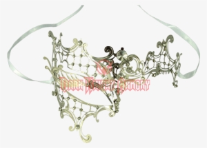 Silver Filigree Masquerade Mask - Mask #3948271