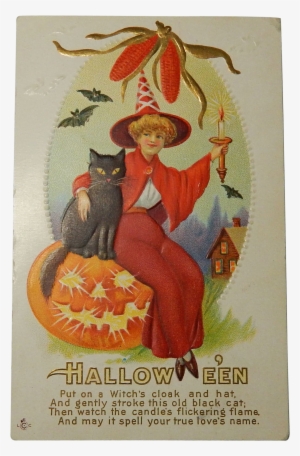 Vintage 1913 Red Witch - Vintage Witch #3948306