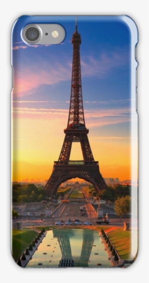 Paris Tower Eifel Iphone 7 Snap Case - Eiffel Tower Wallpaper Sunset #3948333