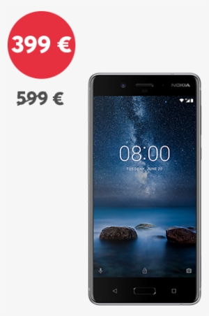 Phone Png Transparent Images - Nokia 8 64gb Glossy Blue Android 7.1 Smartphone #3948497