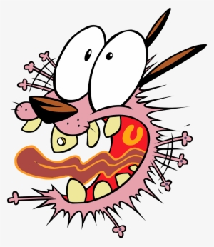 Courage The Cowardly Dog Cartoon Character, Courage - Courage The Cowardly Dog Vector #3948862