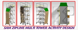 Image 14385 Sam Zipline Multi Tower Activity Design - Shelving #3949188
