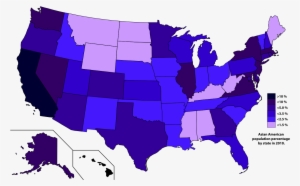 Blue Map Of United States #3949415