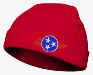 Tri-star Blue And Red Beanie With Cuff - Beanie #3950981