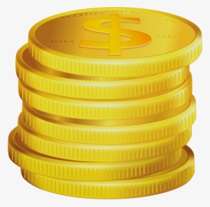 Gold Dollar Coins Png Clipart - Portable Network Graphics #3951201