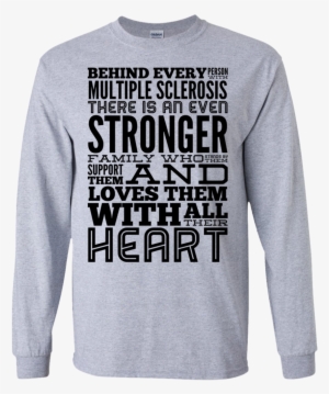 Behind Every Person With Multiple Sclerosis Ls Tshirt - Drinks Well With Others Tile Coaster #3951439