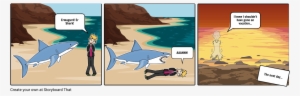 Shark Bite - Cartoon #3951943