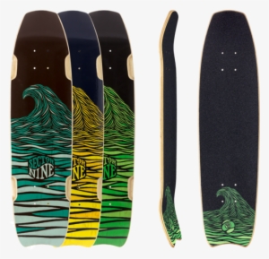 Sector 9 Shark Bite Longboard Skateboard Deck W/ Grip - Longboard Sector 9 Sharkbite #3952171