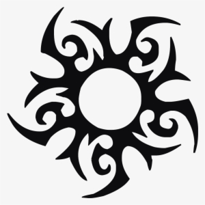 Tribal Sun - Tribal Sun Tattoo Png #3952246