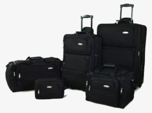 Luggage Png Picture - Samsonite 5-piece Travel Set - Black #3952368