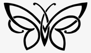 Simple Butterfly Tattoo - Simple Easy Tattoo Designs #3952447