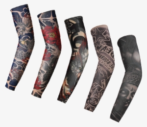 Ice Silk Sleeves Men And Women Sun Tattoo Tattoo Arm - Arm #3952668