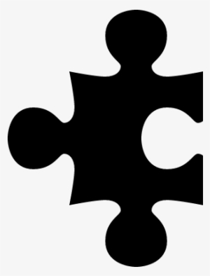 Puzzle Piece Black Shape Vector - Forma Rompecabezas Png #3954613