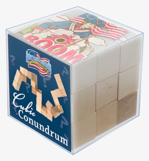 American Revolution Wooden Conundrum Puzzle - Rubik's Cube #3954808