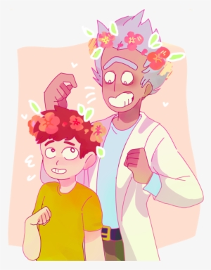 Rick And Morty Flower Crowns By Flutter-krash On Deviantart - Morty Smith #3954955
