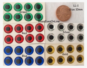 10mm Fish Lure Eyes Plastic 3-d Flat Back - Quarter #3955277