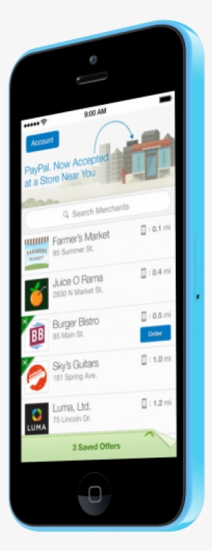 Paypal Iphone 5c - Paypal Iphone Png #3955464