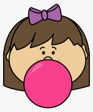 Bubblegum Clip Art - Blowing Bubble Gum Clip Art #3955844
