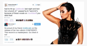 Demi Lovato Conquista Ariana Grande, Nick Jonas, Kelly - Confident - Demi Lovato (cd) #3957544