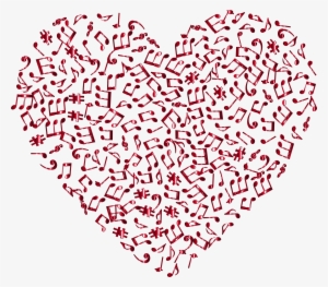 This Free Icons Png Design Of Crimson Musical Heart #3958022