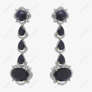 Sparkling Star With Crescent Moon Earring - Earrings #3958234