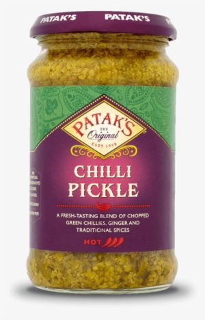 A Fresh-tasting Blend Of Chopped Green Chillies, Ginger - Pataks Chilli Pickle #3959053