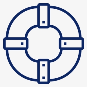 Black And White Life Preserver Clipart #3960156