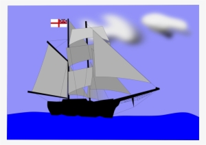 Ship Clipart Sail Brigantine Galleon - Ship #3960339
