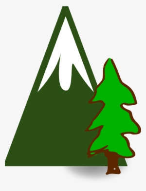 This Free Clip Arts Design Of Evergeen Mountain - Icon #3960480