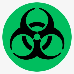 Biohazard Symbol Clipart Green - Biohazard Symbol #3962400