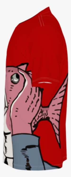 Suprised Business Fish Shirt - Skateboard Deck #3962650