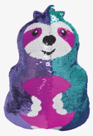 Picture Of Sloth Reversible Sequin Pillow - Crochet #3963588