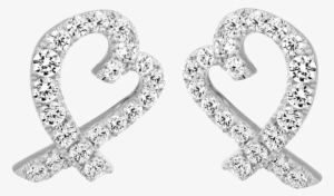 Love Heart Stone Set Earrings - Earrings #3963592