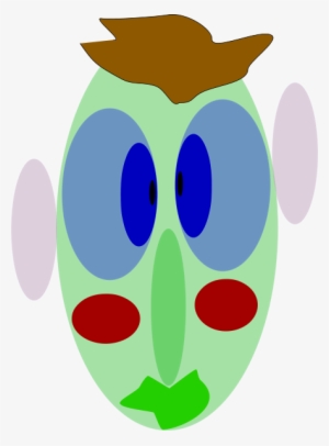 Face With Eyes Ears Little Hair Clipart Png - Clip Art #3964502