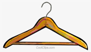 Clothes Hanger Royalty Free Vector Clip Art Illustration - Hanger Cartoon #3964748