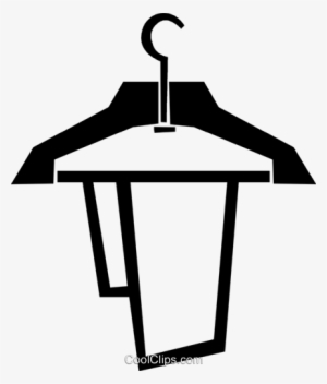 Clothes Hanger Royalty Free Vector Clip Art Illustration #3964975