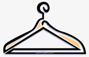 Clothes Hanger Royalty Free Vector Clip Art Illustration #3965174