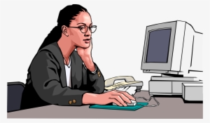 Vector Illustration Of Businesswoman With Mouse Pointer - Cartoon #3965325 Vector Illustration Of Businesswoman With Mouse Pointer - Cartoon #3965325