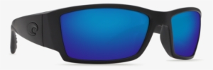 Costa Del Mar Sunglasses Corbina Black Blue Mirror - Costa Corbina Sunglasses Blackout / Blue Mirror 580p #3965627