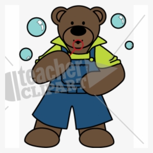 B Bear Blowing Bubbles #3965724