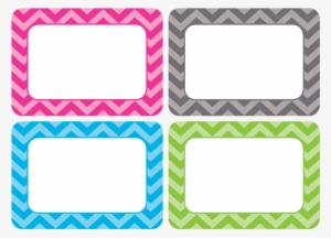 Tcr5526 Chevron Name Tags/labels - Teacher Cubby Labels Free #3966324