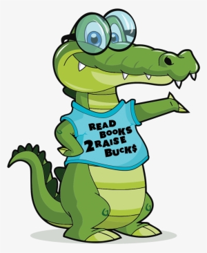 Read Books 2 Raise Books - Cartoon Crocodile Drawing #3966402
