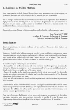 Method Trombolympic Junior - Document #3966914