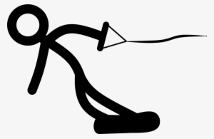 Stick Man Wakeboard Wake Boarding - Stick Figure Wakeboarder #3967314