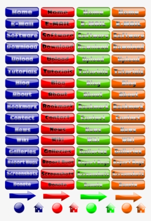 Glossy Buttons Svg Clip Arts 408 X 596 Px #3967378