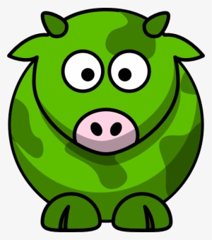 Green Cow 2 Svg Clip Arts 528 X 598 Px #3968757