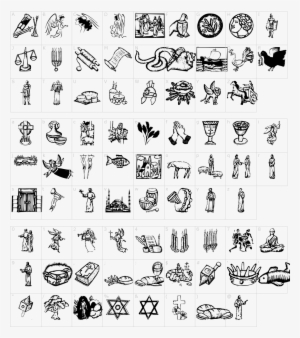 Religious Symbols Font #3969168