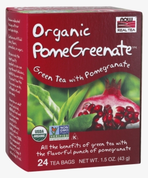 Pomegreenate™ Tea, Organic - Now Foods Pomegreenate Tea - 24 Tea Bags #3969994