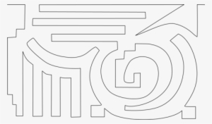 Water Well Art Deco Quilting Design - Line Art #3970476